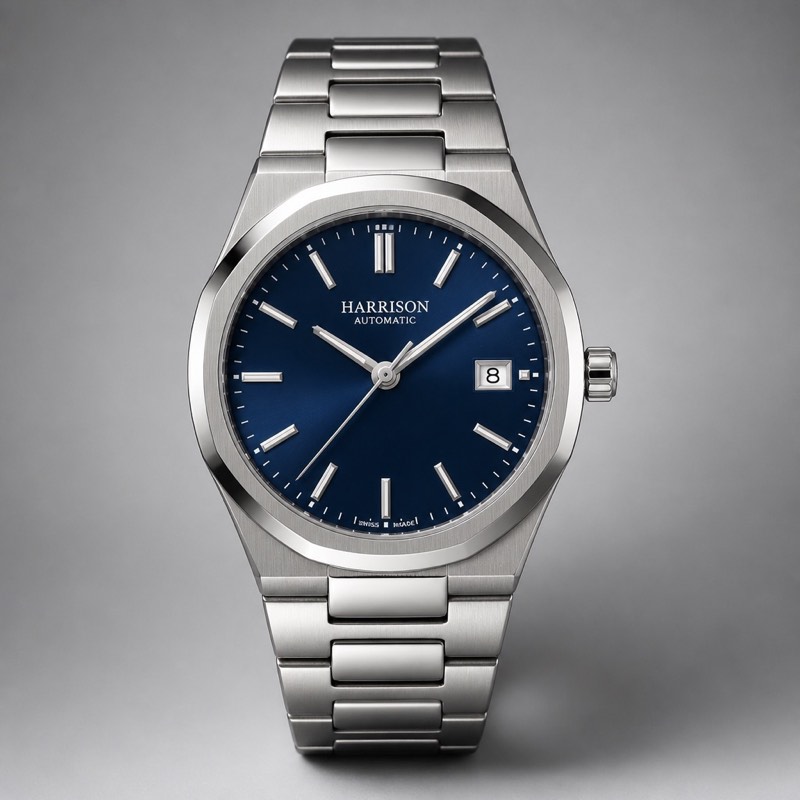 Navy Horizon Timepiece